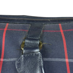 Burberry Blue Nova Check Vintage Boston Bag