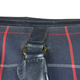 Burberry Blue Nova Check Vintage Boston Bag