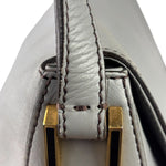 Fendi Grey Leather Flap Bag