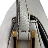 Fendi Grey Leather Flap Bag