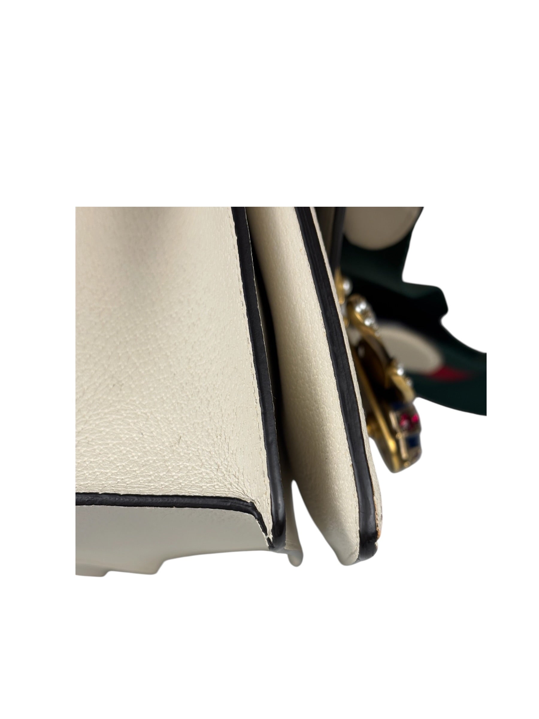 Gucci Leather Queen Margaret Small GG Top Handle Two-Way Bag