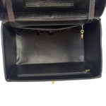 Chanel Black Caviar Leather Vanity Train Case 1995
