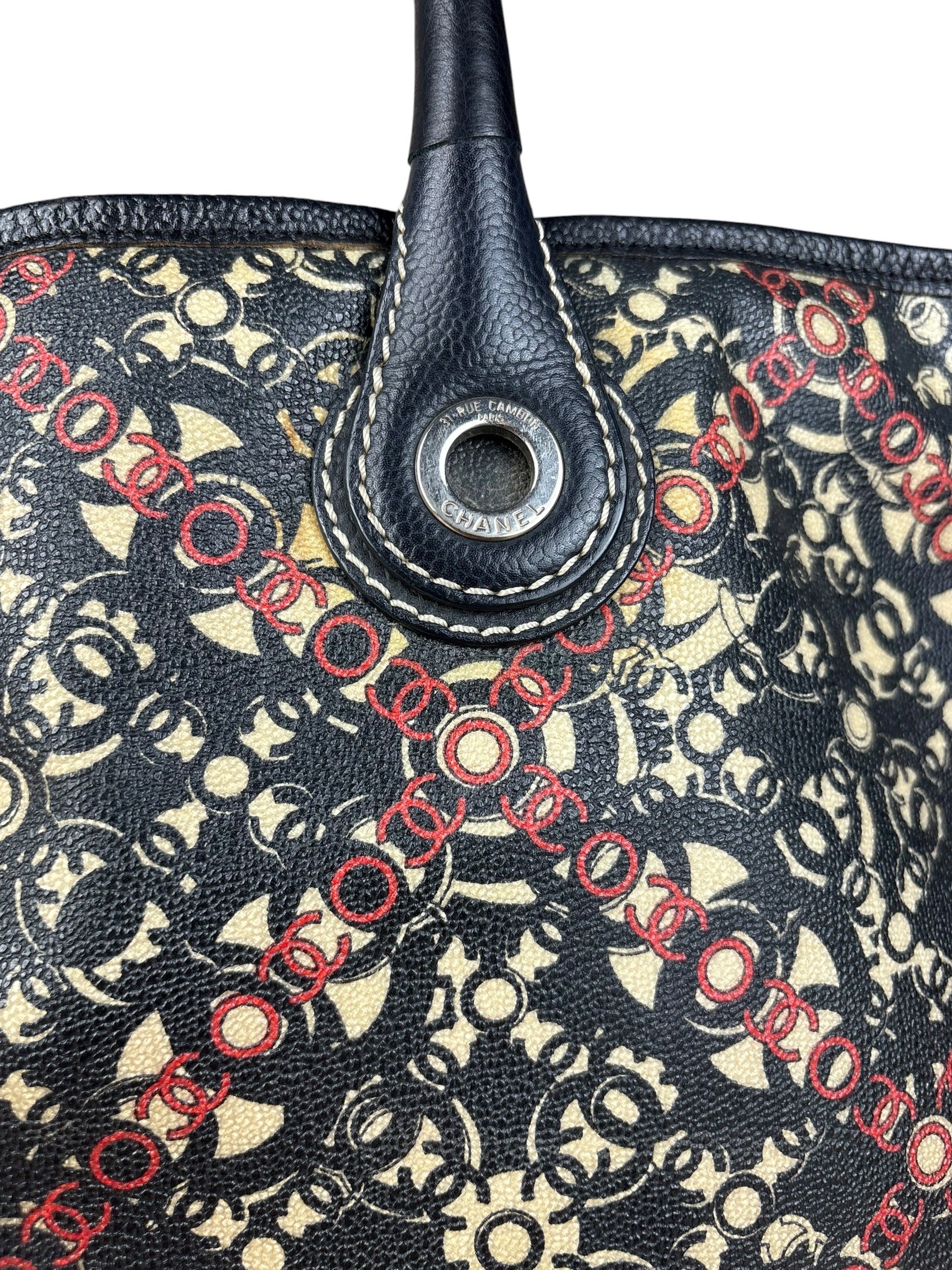 Chanel Multicolor CC Optic Coco Tote 2006