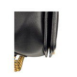 Chanel Black Caviar Leather Boy Bag