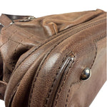 Chanel Brown Leather Essential Square Stitch Bowler Bag 2007