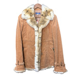 Burberry Corduroy Fur Lined Coat