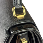 Dolce & Gabbana Black Patent Leather Borsa A Mano Two-Way Bag