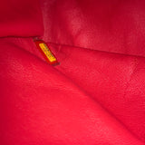 Chanel Red Quilted Caviar Leather Flap Bag 2008