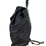 Prada Vintage Black Nylon Drawstring Backpack
