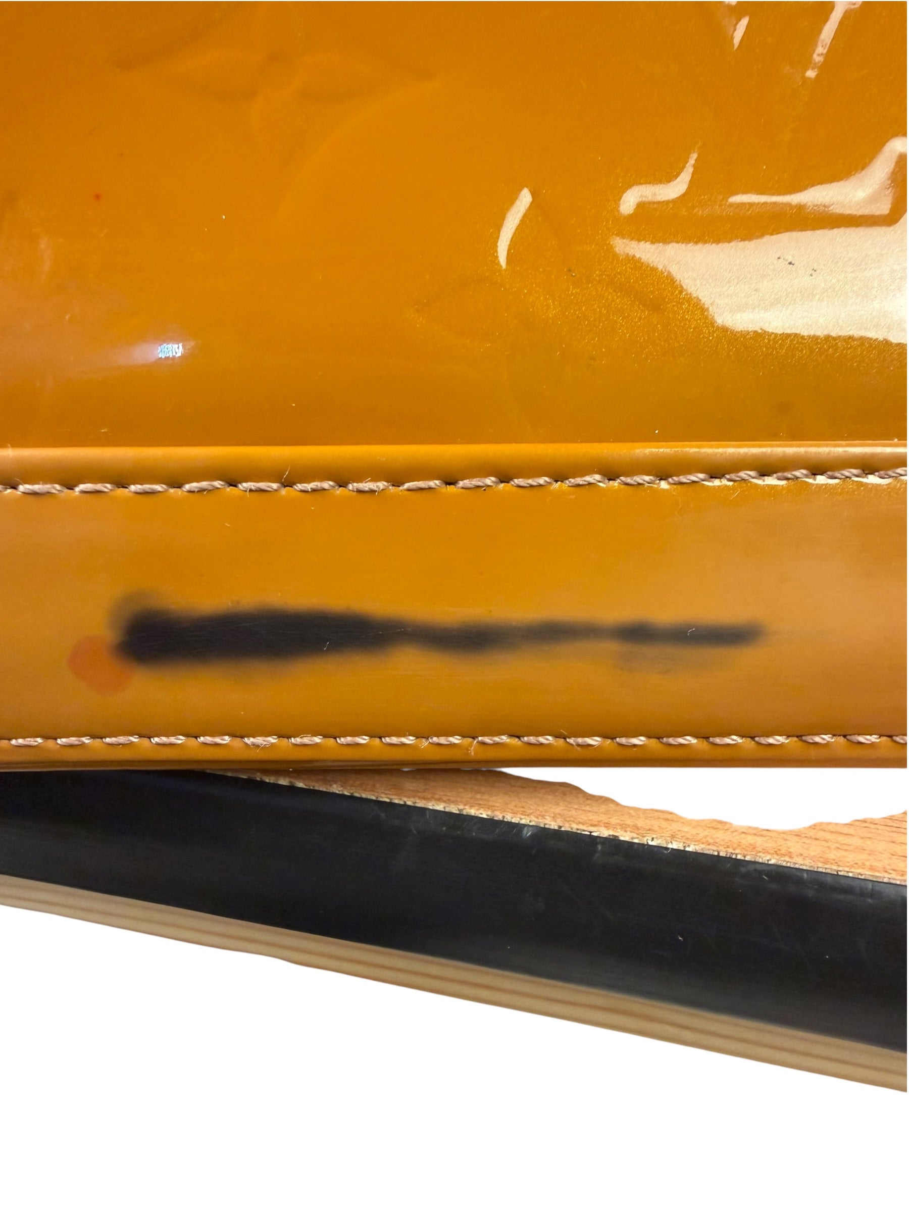 Louis Vuitton Mustard Orange Vernis Alma Two-Way Bag BB