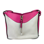 Loewe Pink/White Leather M Hammock Bag