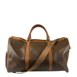 Celine Vintage Macadam Print Boston Bag