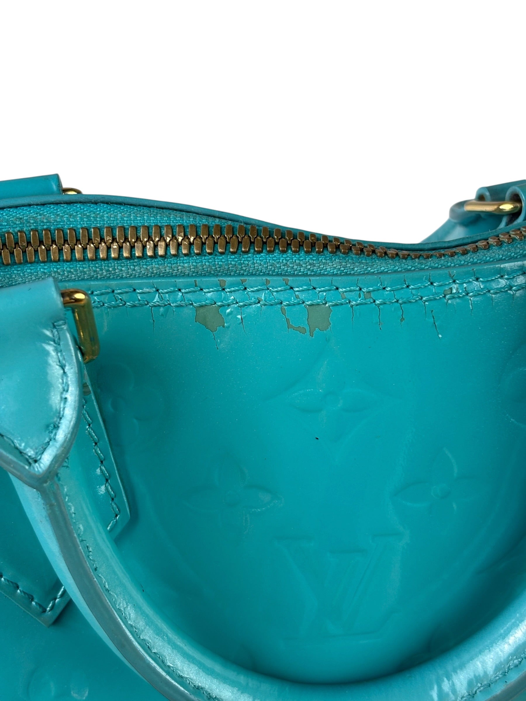 Louis Vuitton Blue Lagoon Vernis Alma GM
