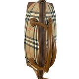 Burberry Vintage House Haymarket Check Dome Satchel Handbag
