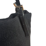 Fendi Black Knit Hobo/Shoulder Bag