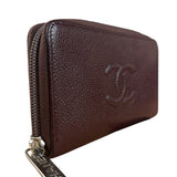 Chanel CC Caviar Leather Timeless Zip-Around Wallet-2014