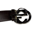 Gucci GG Supreme Leather Interlocking G Belt