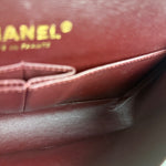 Chanel Black Quilted Leather Chain Double Leather Flap Bag 2012