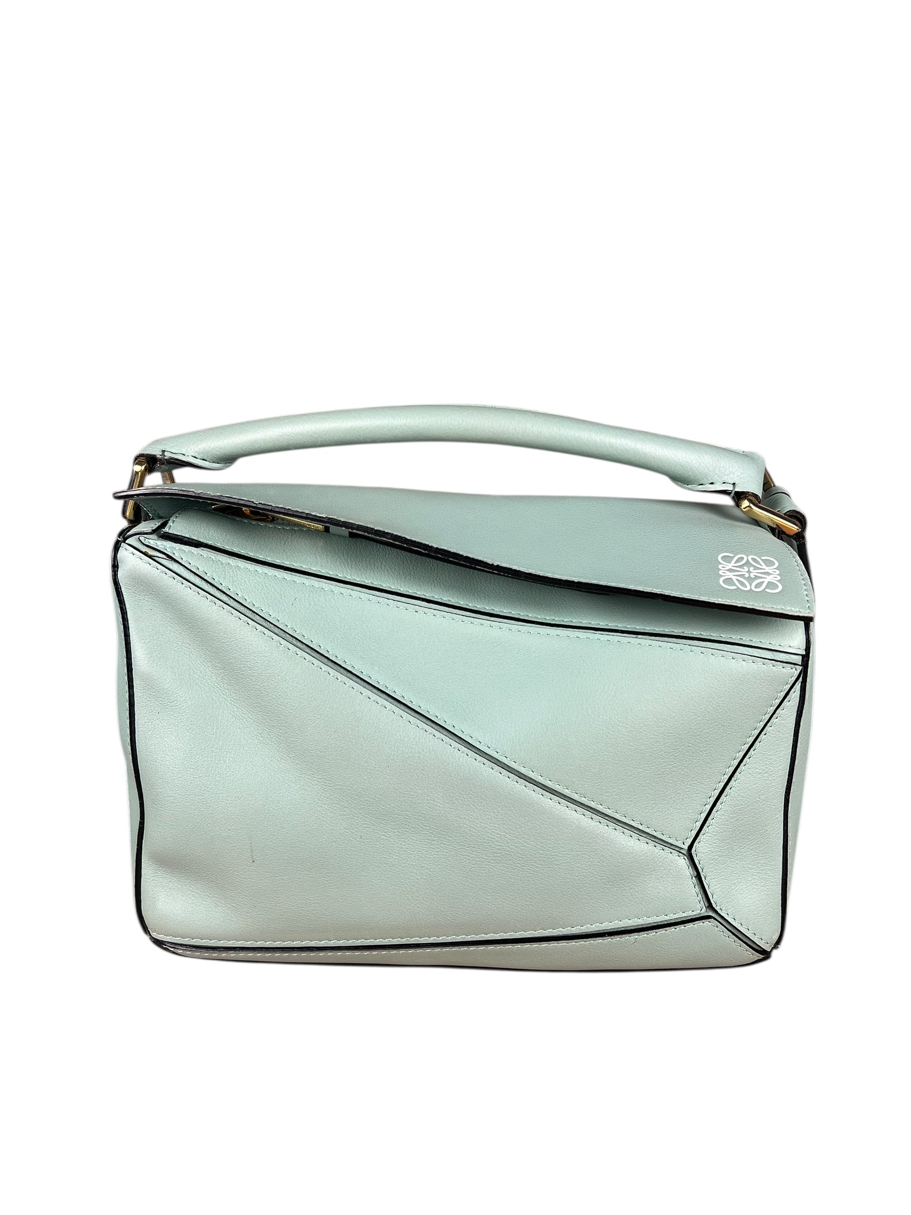 Loewe Green Medium Puzzle Bag