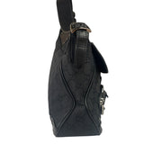 Gucci Vintage Black Horsebit Studded Chain Shoulder Bag
