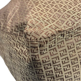 Fendi Brown Leather Trim Zucca Mamma Forever Baguette
