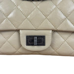 Chanel Aged Ivory Quilted Leather 2.55 Reissue Double Flap Bag 2009