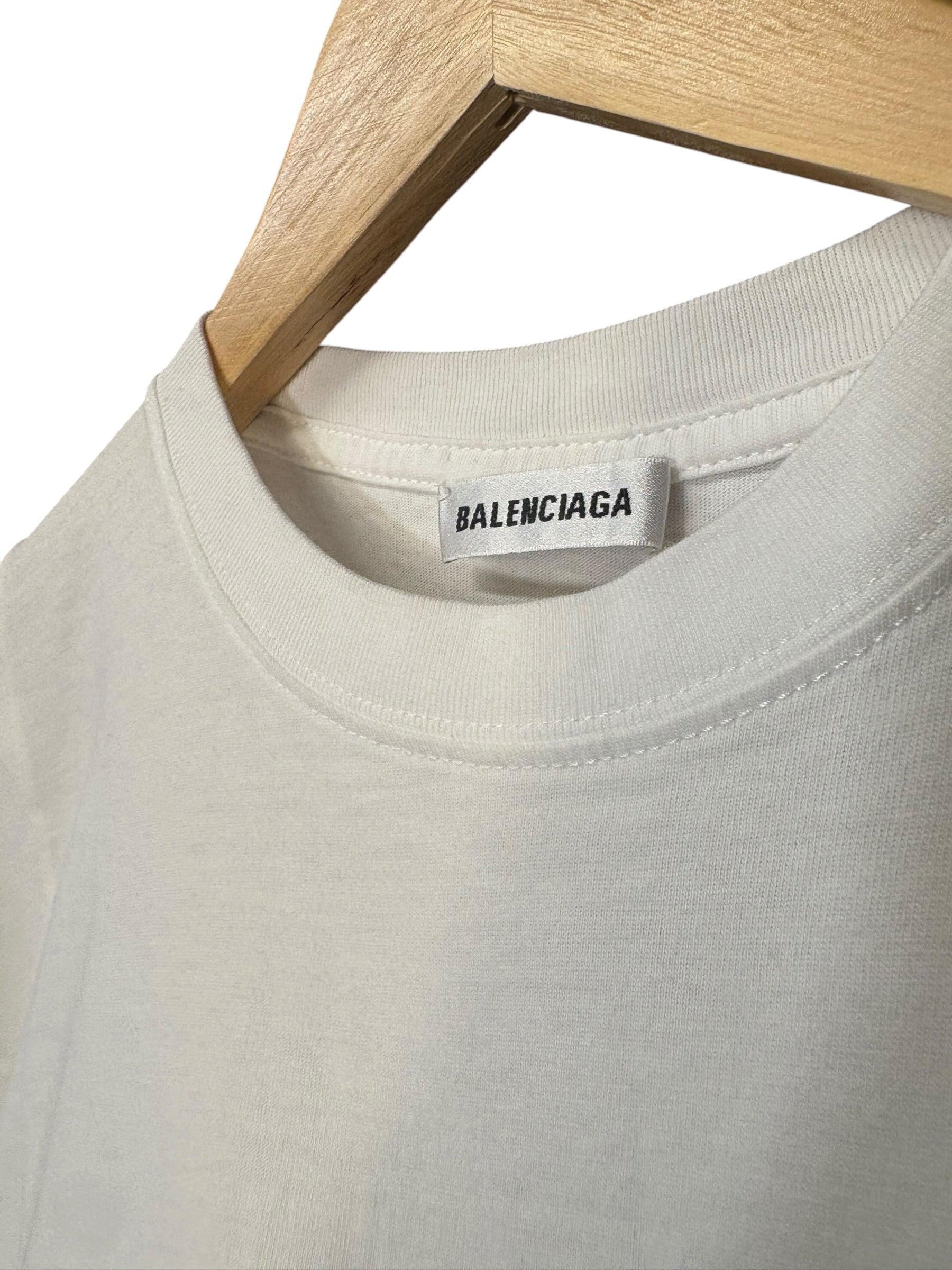 Balenciaga White Logo T-Shirt