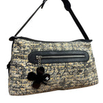 Chanel Black/Beige Tweed Clover Hobo Shoulder Bag '05-'06