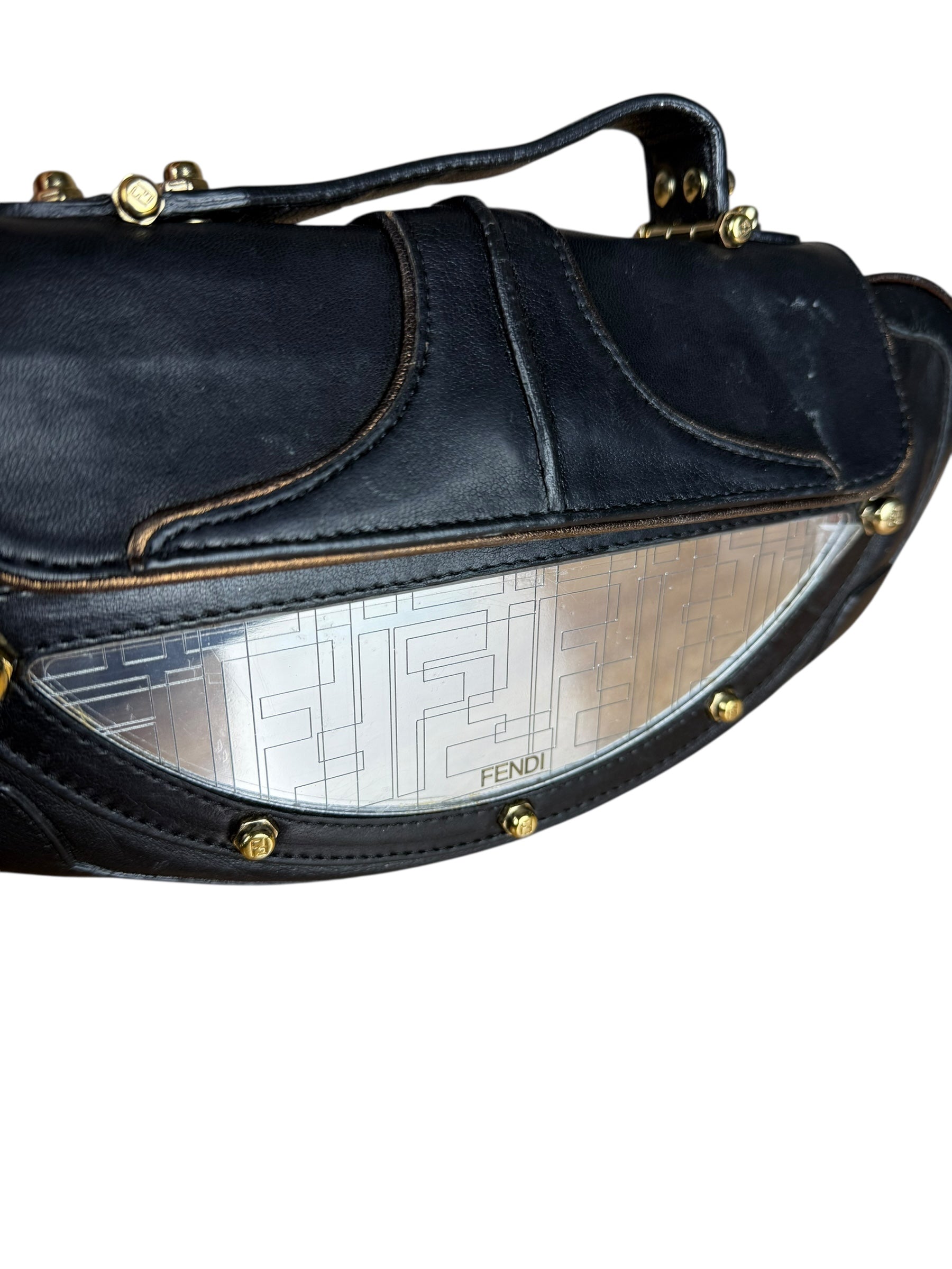 Fendi Zucca Vanity Mirror Shoulder Bag