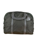 Prada Vintage Green Nylon Top Handle Bowler Bag