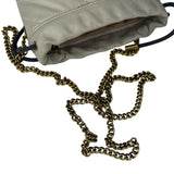 Gucci GG Ivory Leather Marmont Chain Bucket Bag