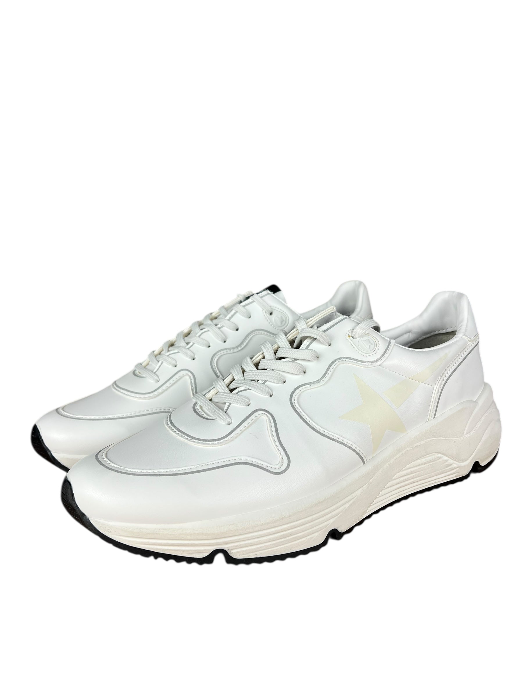 Golden Goose White Running Sole Sneakers