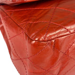 Chanel Red Quilted Leather 2.55 Reissue Double Flap Bag 2010