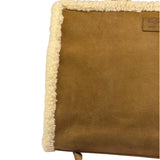 UGG x Telfar Brown Suede Medium Chestnut Shopper Tote
