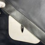 Fendi Black/Grey/White Monster Bag Bugs Eye Pouch