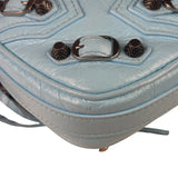 Balenciaga Blue Leather Le Cagole Mini Heart Crossbody
