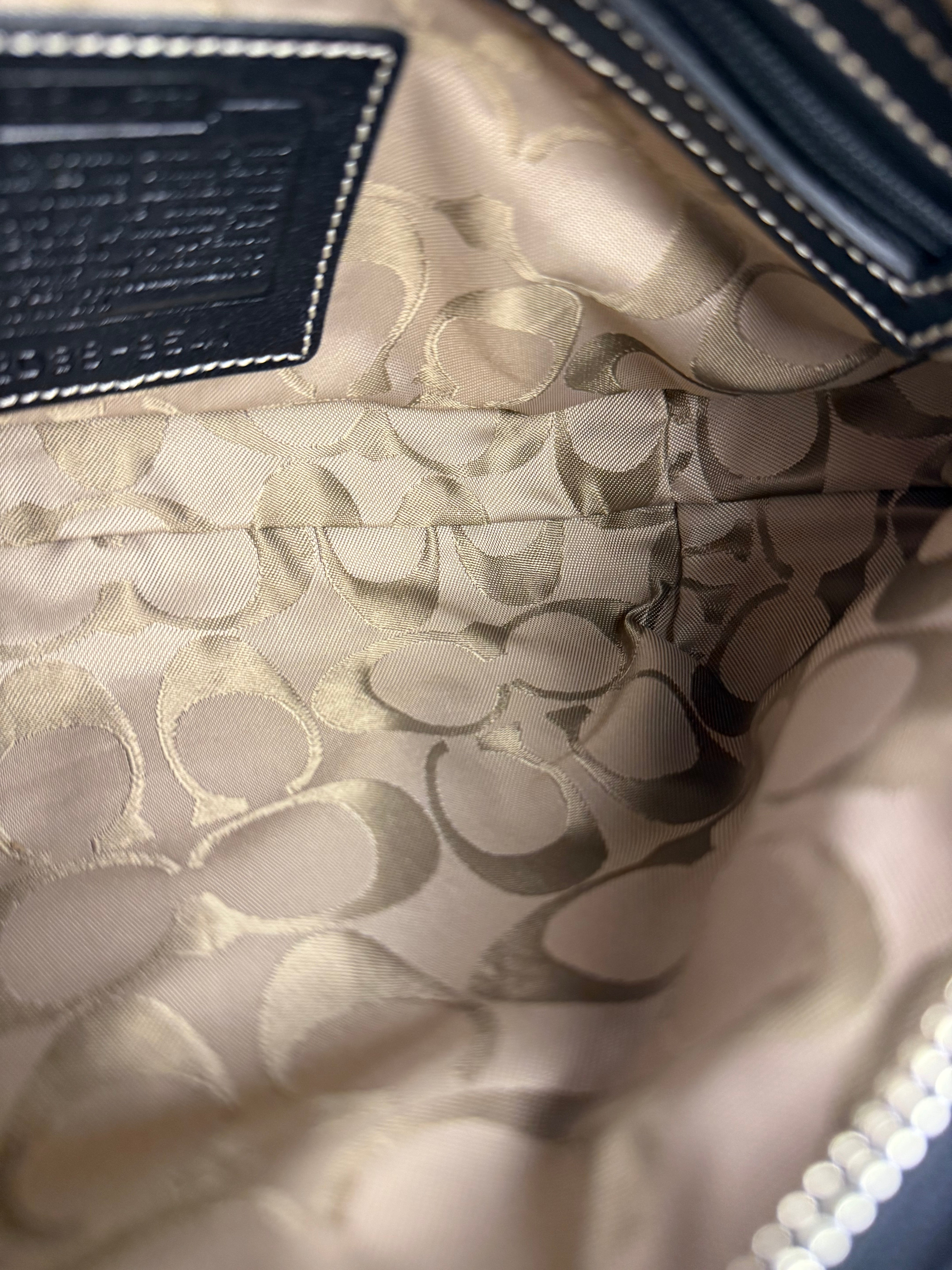 Coach Black Leather Soho Hobo Pochette