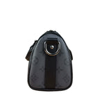 Louis Vuitton Black Monogram Keepall Bandouliere 25