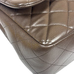 Chanel Chocolate Brown Caviar Quilted Flap Bag 2009