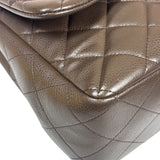 Chanel Chocolate Brown Caviar Quilted Flap Bag 2009