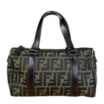 Fendi Vintage FF Zucca Print Mini Boston Handbag
