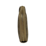 Gucci Metallic Gold Patent Leather GG Zippy Compressed Wallet