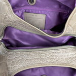 Coach Beige Maggie Croc Handbag