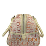 Burberry Blue Label Pink Multi Logo Bowler Bag