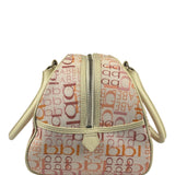Burberry Blue Label Pink Multi Logo Bowler Bag