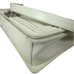Chanel White Brushed Leather L Boy Bag 2012
