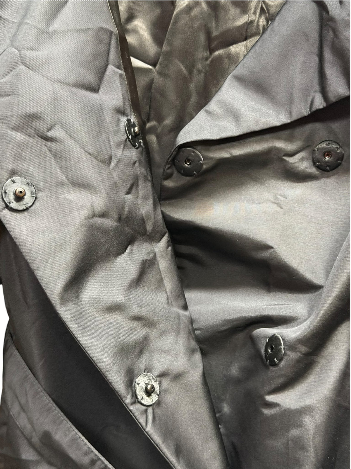 Prada Black Nylon Belted Hooded Trench Short Sleeves Coat