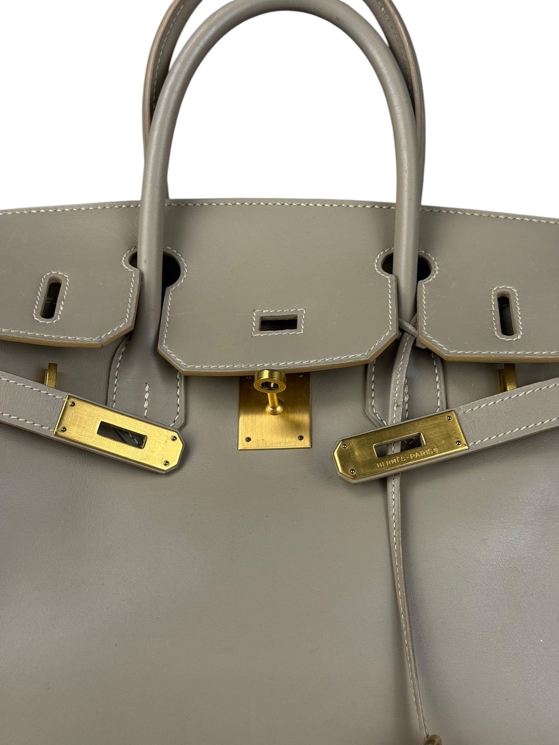 Hermes Birkin 30 Argile Box Brushed Gold 2003