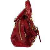 Balenciaga Red Calfskin Mini Le City Bag