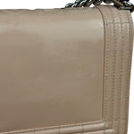 Chanel Cream Patent Leather Boy Flap Bag 2012